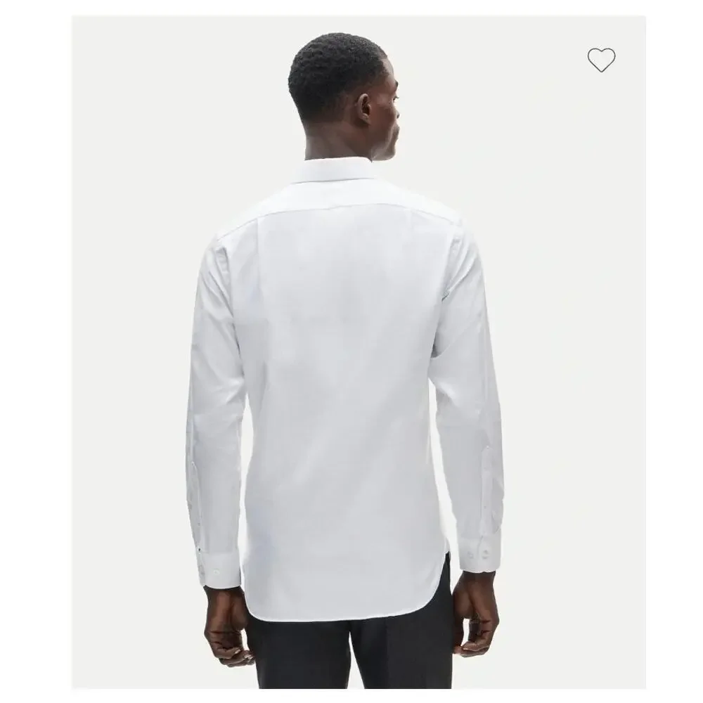 J. Crew Slim-fit Ludlow Premium Fine Cotton Dress Shirt White 15.5/34 *Flaw